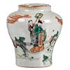 A CHINESE FAMILLE-VERTE ‘FIGURES’ JAR