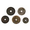 FIVE CHINESE COINS