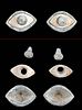 Pair of Egyptian Late Dynastic Stone Eyes