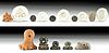Five Ancient Near East Stone & Pottery Stamp Seal Beads