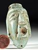 Maya Carved Jade Pendant / Amulet of a God