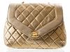 Chanel Quilted Metallic Leather Handbag