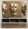 Robin Parker "Joseph's Head Set" Bronze Sculpture