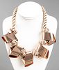 Alexis Bittar Horsehair & Copper-Tone Necklace