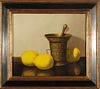 Nicolaas Bruynesteyn "Still Life with Lemons" Oil