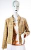 Cynthia Rose Multicolor Tweed Jacket And Top
