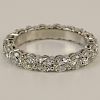 Lady's Approx. 3.0 Carat Round Cut Diamond and Platinum Eternity Band