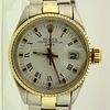 Lady's Vintage Rolex Two Tone Oyster Perpetual Datejust Automatic Movement Watch with Boxes