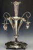 A Silver-plate epergne Vase/centerpiece