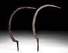 Lot of Two Roman Iron Scythes