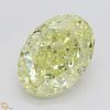 3.02 ct, Natural Fancy Yellow Even Color, SI1, Oval cut Diamond (GIA Graded), Unmounted, Appraised Value: $43,400 