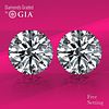 3.80 carat diamond pair Round cut Diamond GIA Graded 1) 1.90 ct, Color F, VS1 2) 1.90 ct, Color F, VS1. Unmounted. Appraised Value: $83,800 