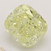2.04 ct, Natural Fancy Light Yellow Even Color, VVS1, Cushion cut Diamond (GIA Graded), Unmounted, Appraised Value: $23,600 