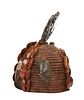 Lega Hat with Shell Adornment