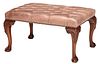Chippendale Style Carved Mahogany Bench