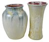 Two Pisgah Forest Crystalline Vases