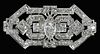 Platinum Diamond Brooch 