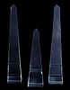 Group, Three Crystal Obelisks