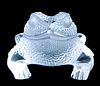 Lalique Crystal Frosted Gregoire Frog