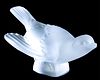 Lalique Crystal Sparrow Wings Out Head Up