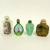 Collection of Four (4) Chinese Snuff Bottles