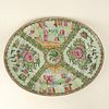 19th Century Chinese Rose Medallion Oval Platter