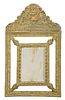 Continental Baroque Brass Mirror Framed Mirror