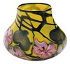 Charles Lotton Mandarin Yellow Multi Flora Vase