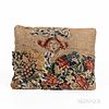 Early Linsey-Woolsey Pillow with Needlepoint Decoration