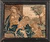 Needlework Picture of the Madonna and Child