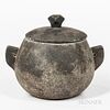 Covered Soapstone Cooking Vessel