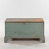 Powder Blue-painted Six-board Blanket Chest
