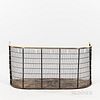 Brass and Iron Wirework Fire Screen