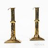 Pair of Early Push-up Candlesticks