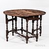Brown-painted Maple Gate-leg Table