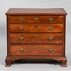 Chippendale Carved Walnut Chest of Drawers