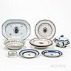 Eleven Armorial Export Porcelain Table Items