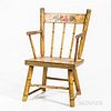 Paint-decorated Child's Windsor Armchair