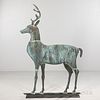 Large Molded Copper Stag Weathervane