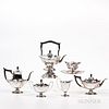Gorham Sterling Silver Seven-piece Plymouth Pattern Tea and Coffee Service