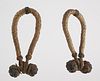 Pair Early 19th C. Sailor's Rope Work Beckets