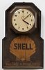 Shell Advertising Telechron Clock Sign