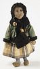Early Cloth Doll with Hand Warmer