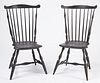 Pair of Windsor Fan Back Side Chairs