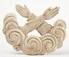 Hands & Cloud Wall Carved Plaque