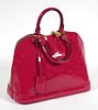 Louis Vuitton Vernis Alma Patent Leather Handbag