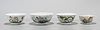 Group of Four Chinese Enameled Porcelain Bowls