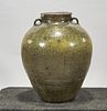 Large Glazed Ceramic Jar