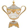 Baccarat Style Gilt Bronze and Crystal Urn