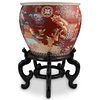 Antique Japanese Jardiniere Fish Bowl w/Stand